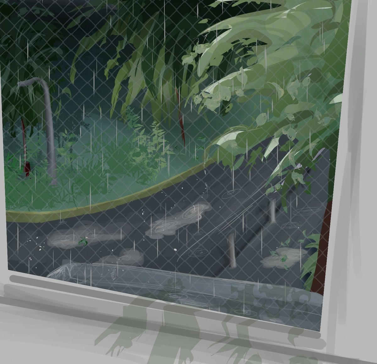 sok2_apels's tweet photo. I didn't finish the drawing, I'm too lazyyy
My first background, I'm studying🫠 The view from my window btw
#artmoots https://t.co/223avqtX1H