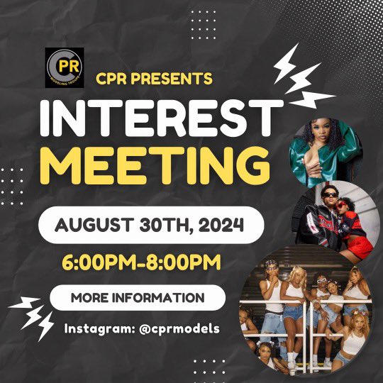 CPRModels's tweet image. Happy Friday Eagles! 🦅We will be having our FIRST Interest Meeting of the season next Friday, August 30th. Make sure to bring it in a very cutesy, very demure look! 😉⚠️