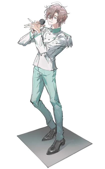 男性立ち絵、だいぶ上手くなってきたと思う 