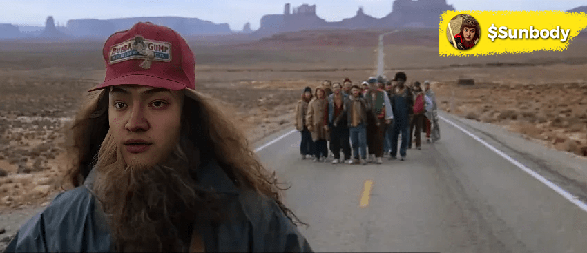 SUNBODY_8's tweet photo. Life is like a box of $SUNBODY—you never know how high it’ll run! 🏃‍♂️ Who’s joining the Sunbody marathon? 
https://t.co/woA3igIr9P
#Sunbody #JustinSun #ForrestGump #SunPump #ToTheSun #Meme #Tron https://t.co/GVa8pEKnQG