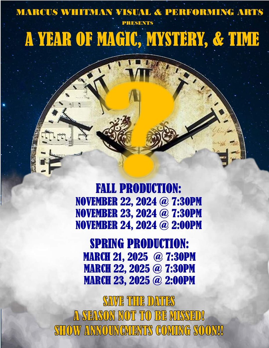STAY TUNED!!!
Marcus Whitman
#pr1deinthepaw
#mwvpa