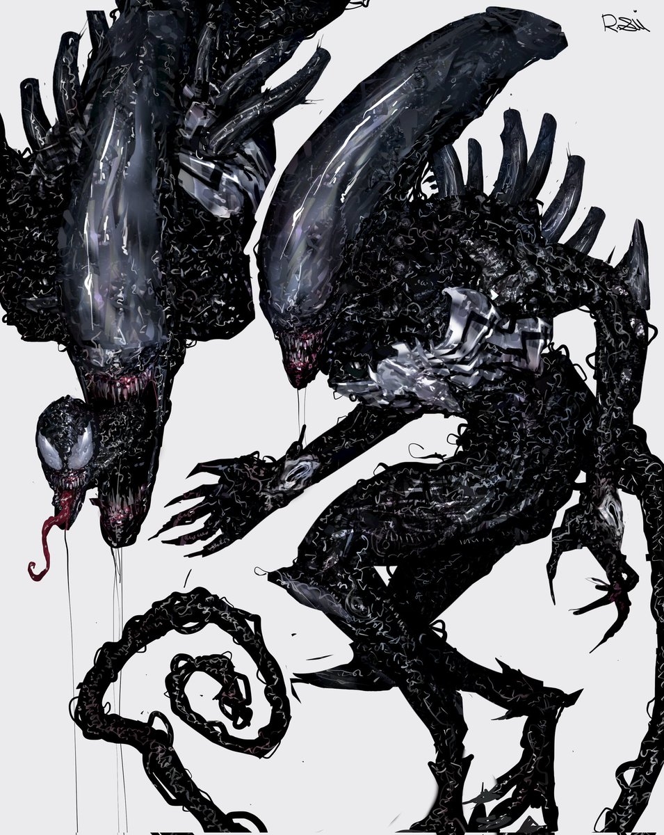rxzarx's tweet image. venom xenomorph