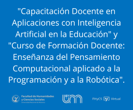 comhumanidades's tweet photo. Comenzaron las capacitaciones en IA y pensamiento computacional https://t.co/XepTuv5Jcm https://t.co/KDz0scGN45