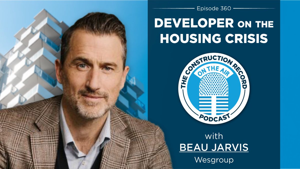 The Construction Record Podcast :tm: (@tcr_cast) on Twitter photo On the latest <a href="/TCR_Cast/">The Construction Record Podcast :tm:</a> , <a href="/JOCFrey/">JOCWarrenFrey</a> speaks to <a href="/wesgroup/">Wesgroup Properties</a> president and CEO Beau Jarvis about dealing with the housing crisis from a developer perspective.
theconstructionrecord.libsyn.com/the-constructi… On the latest <a href="/TCR_Cast/">The Construction Record Podcast :tm:</a> , <a href="/JOCFrey/">JOCWarrenFrey</a> speaks to <a href="/wesgroup/">Wesgroup Properties</a> president and CEO Beau Jarvis about dealing with the housing crisis from a developer perspective.
theconstructionrecord.libsyn.com/the-constructi…