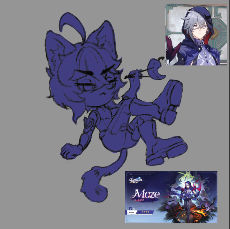 moze is that you? (yes totally, and what's more he faces jiaoqiu) 

#Moze #jiaoqiu #hsr