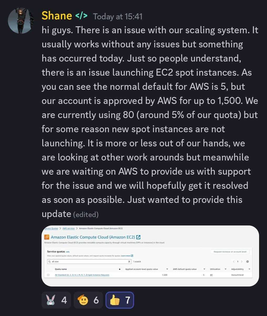For the #Earth2 users not on Discord this was Shane's update on why the site is experiencing issues today.