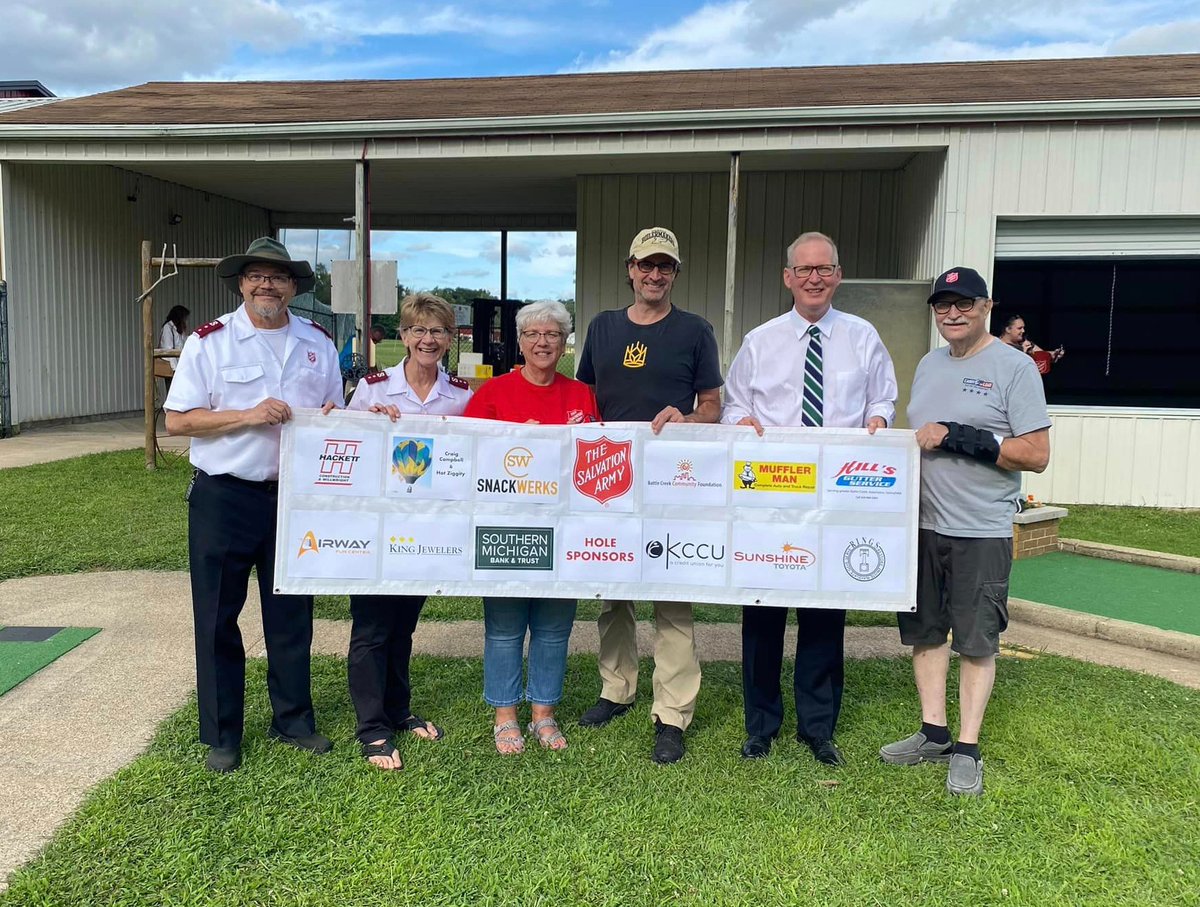 salmich's tweet photo. There's nothing better than a putt putt fundraiser on a beautiful summer day! ⛳

📸: The Salvation Army of #BattleCreek https://t.co/Xt95ZbWw95