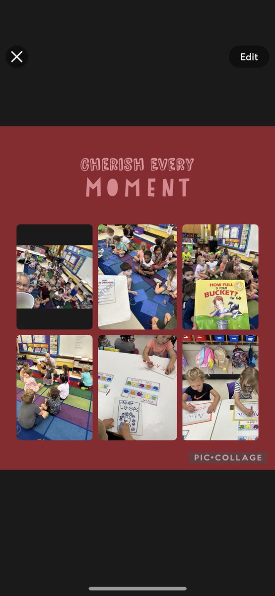 Making amazing memories during our first week of kindergarten.