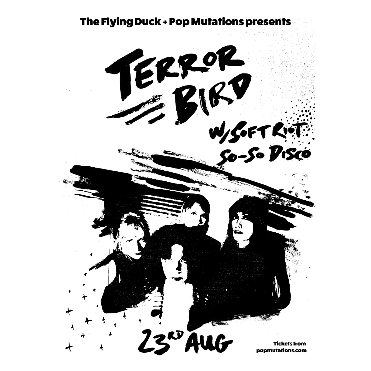 Pop Mutations (@popmutations) on Twitter photo Tonight <a href="/flyduckglasgow/">The Flying Duck</a> !! Canadian bedroom pop pioneers Terror Bird with Soft Riot and So-So Disco 🪩 💃 🙌 Tonight <a href="/flyduckglasgow/">The Flying Duck</a> !! Canadian bedroom pop pioneers Terror Bird with Soft Riot and So-So Disco 🪩 💃 🙌
