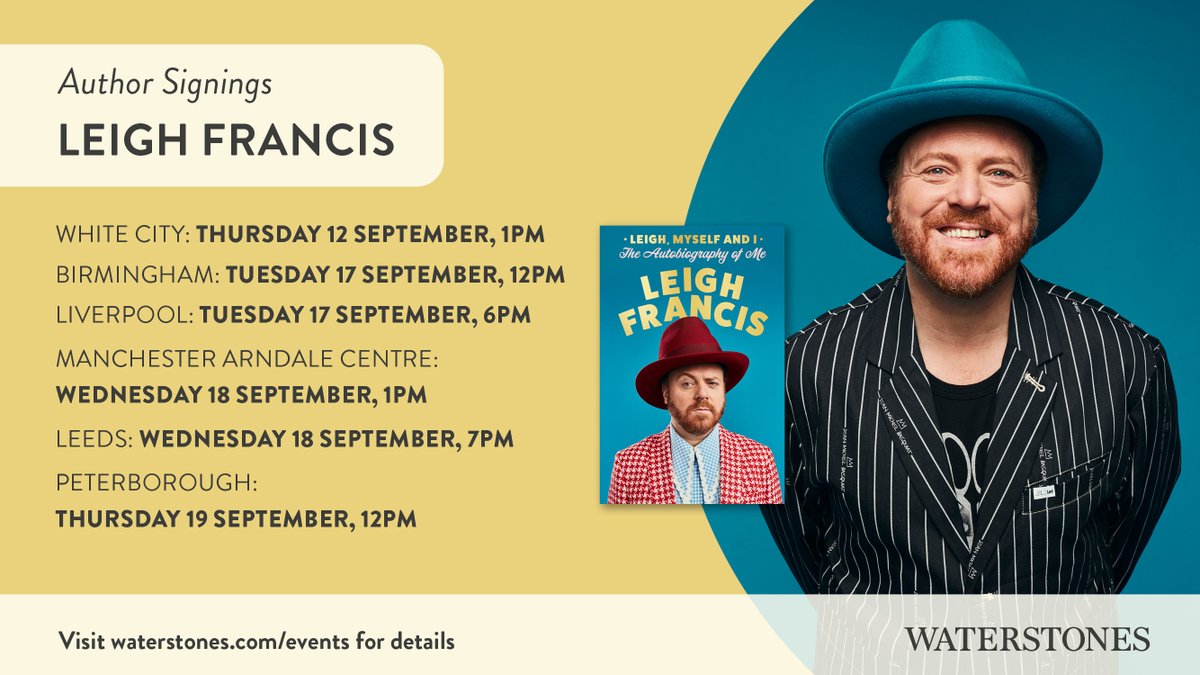 Waterstones (@waterstones) on Twitter photo Join us for a series of events and meet Leigh Francis (aka Keith Lemon) as he signs copies of his memoir, LEIGH, MYSELF AND I. Details here: exyu.short.gy/8nCh08 <a href="/lemontwittor/">Keith Lemon</a> Join us for a series of events and meet Leigh Francis (aka Keith Lemon) as he signs copies of his memoir, LEIGH, MYSELF AND I. Details here: exyu.short.gy/8nCh08 <a href="/lemontwittor/">Keith Lemon</a>