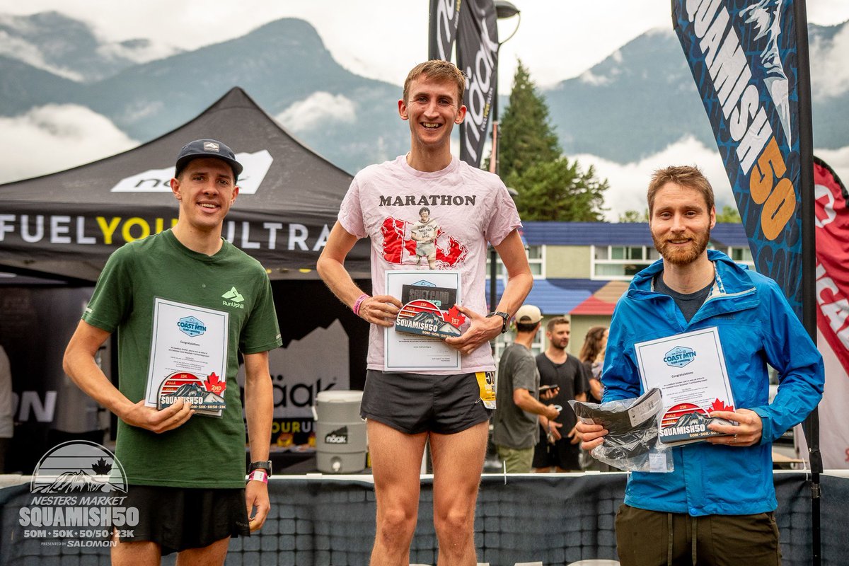 The 2024 23 Km Podium:

🥇 Lauren Andrews (2:21:44) 
🥈 Justine Pendergast (2:27:19)
🥉 Tamara Harris (2:28:17)

🥇 Ross Reilly (1:58:08)
🥈 Peter Nowicki (1:59:03)
🥉 Vincent Roseberry (2:02:54)

📸 <a href="/srobarts/">Scott Robarts 🇨🇦</a>