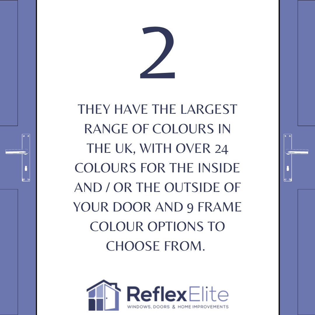 ReflexElite's tweet photo. 3 Reasons to Choose a Solidor Front Door!

1) High Security and Safety Measures
2) The largest range of Colours to choose from
3) A 10 year manufacturer Guarantee

Design your own Solidor Front Door via our website!

#solidor #solidorfrontdoor #frontdoor #doors #door #newdoor https://t.co/GaW78gZnNv