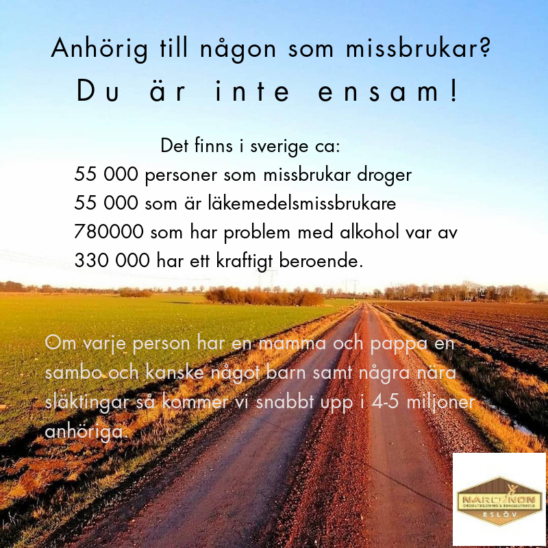 MarcusAndree4's tweet photo. Anhörig till någon med ett alkohol eller drogmissbruk. kontakta oss ring 0731-533156

#beroende #anhörig #medberoende #hälsa https://t.co/8j7YV4uepT