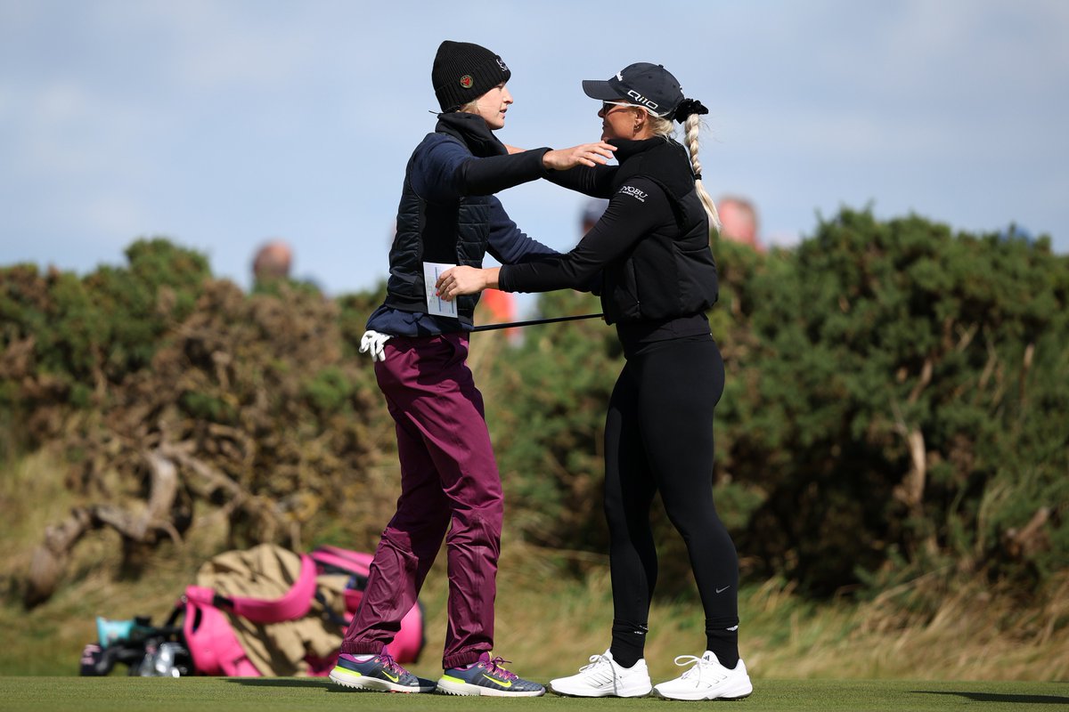 LPGA's tweet image. POV: you get to play golf with Charley, Lilia and Nelly 🤩