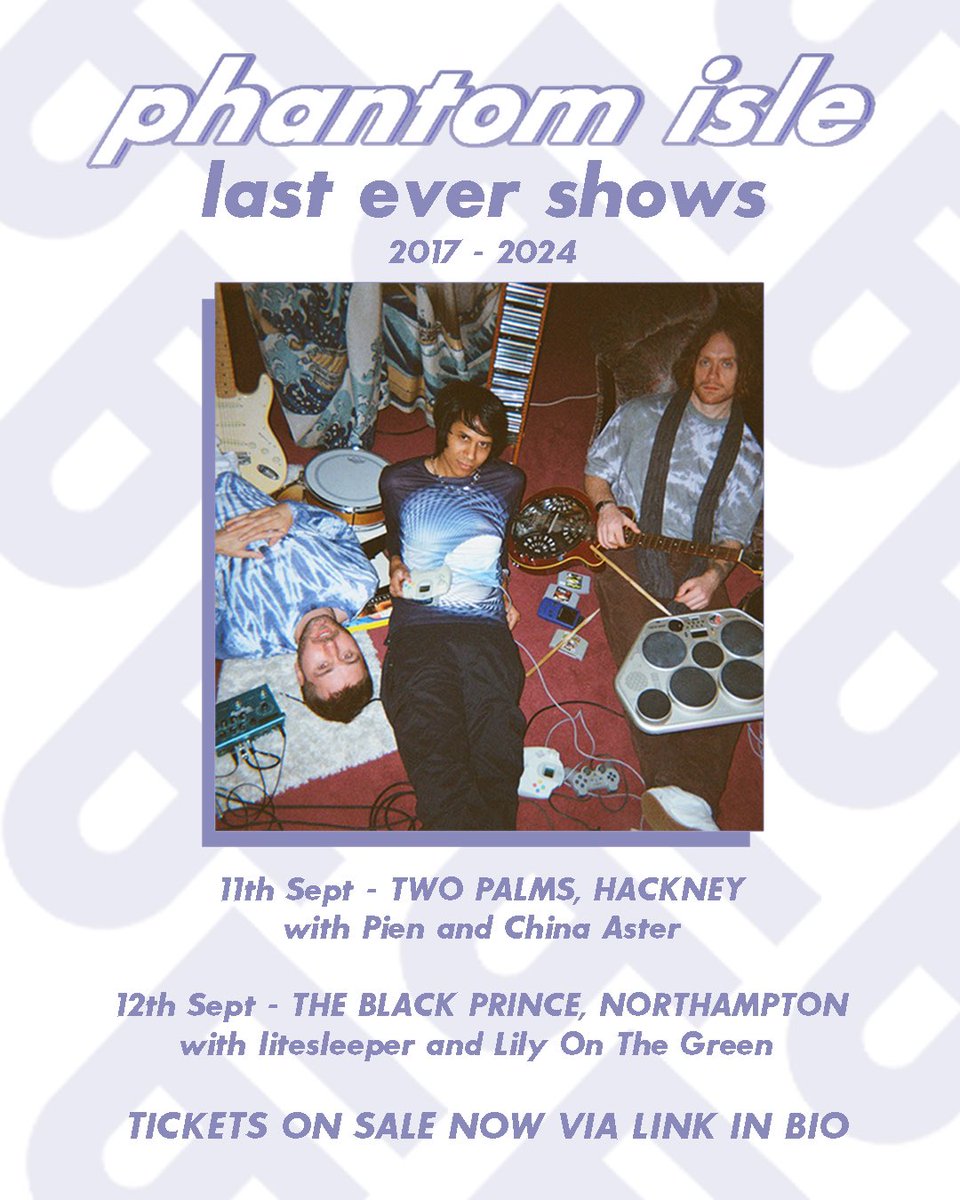 In true Jools Holland style we present to you…our special guests for our upcoming last ever shows (cue fanfare) 🚨🎉📯

Tickets are going insanely quick (and are like a fiver cheaper in advance) - avoid disappointment! Link below

linktr.ee/phantomisle