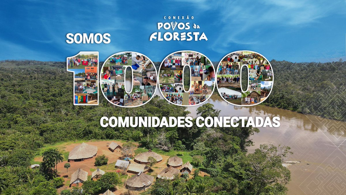 🌳✨ Chegamos a mil comunidades conectadas pela rede Conexão Povos da Floresta! Cada conexão fortalece os povos da floresta em uma rede representativa espalhada pela Amazônia Legal. Saiba mais sobre o projeto no site: conexapovosdafloresta.org #MilConexões #ConexãoPovosdaFloresta