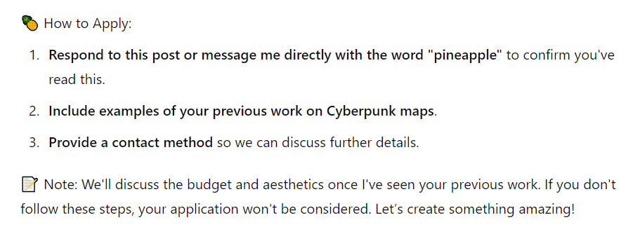 HowINerd's tweet image. I want to work with people, not bot's. Trying this again.

#TTRPG #artist #creative space. I need to commission 10 Cyberpunk inspired Battle maps- Original works.

See instructions in the picture.  If they aren't followed, I won't respond.