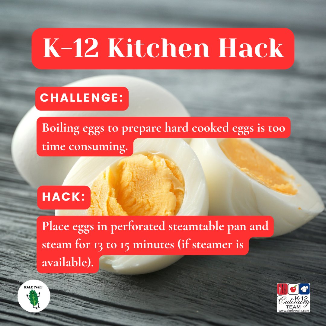 K-12 Kitchen Hack Alert! #kaleyeah #k12 #schoollunch #schoolnutrition