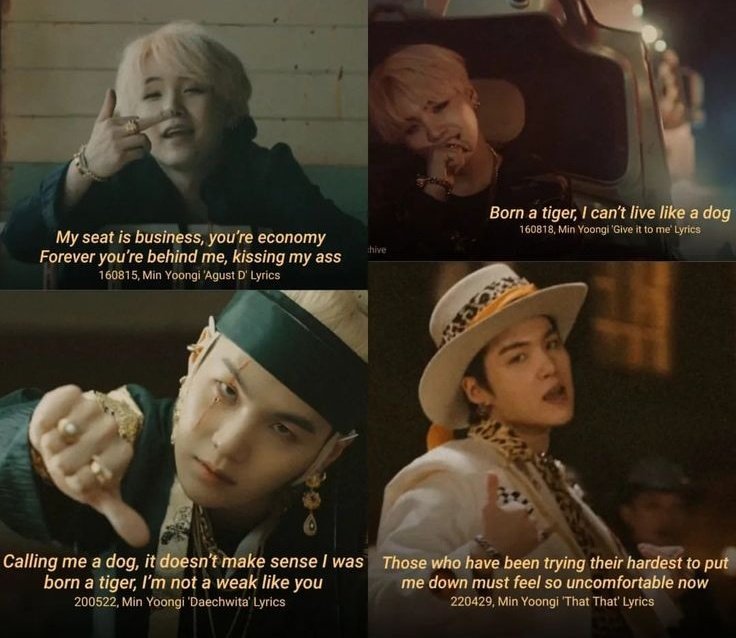 Min Yoongi lyrics appreciation post