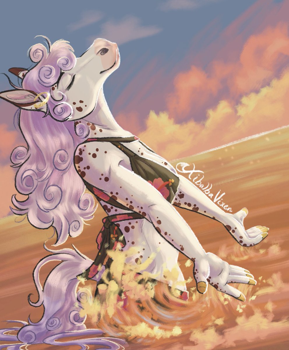 FaeHuliJing's tweet photo. I almost forgot to upload the last piece I did for #artfight2024 this time for @Kobylacaballita 

#teamseafoam2024 https://t.co/NuAFVehT5g