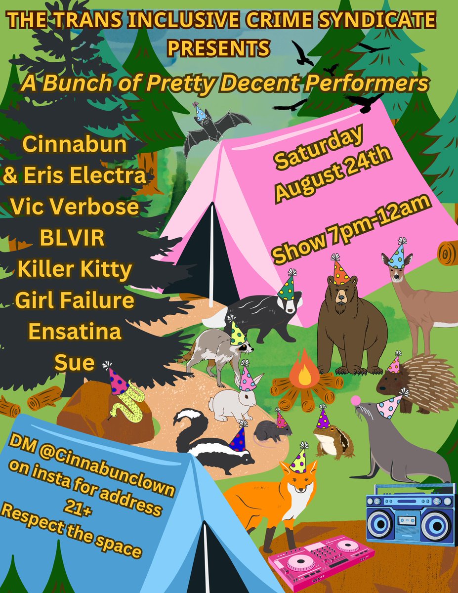 TOMORROW!!! COME CATCH US IN NEWTON, MASSACHUSETTS FOR WHAT WILL BE OUR CRAZIEST SHOW YET!!! DM FOR THE ADDRESS ✨
