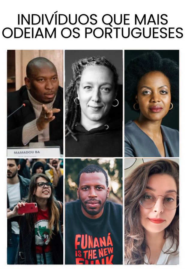 Vejo 4 pretos e 2 putas bostileiras