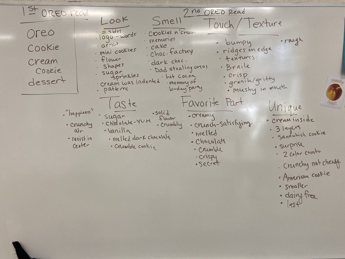 We had the BEST reading lesson today using Oreo cookies. Ask your 5th grader what they learned today…what a fun group of scholars! 📚#d70gators #d70shinyapple