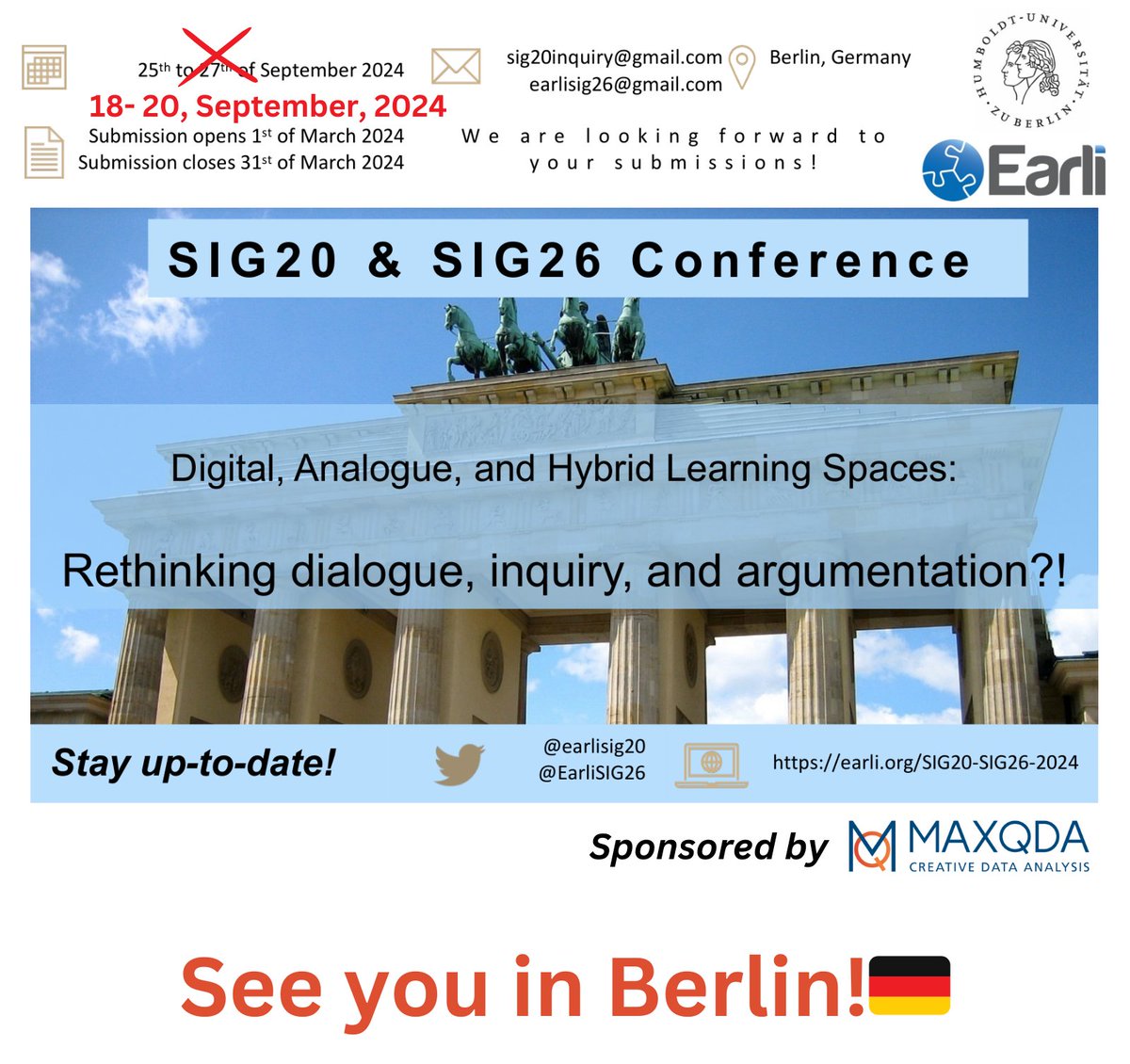 Earli SIG 26 Argumentation, Dialogue and Reasoning tweet media