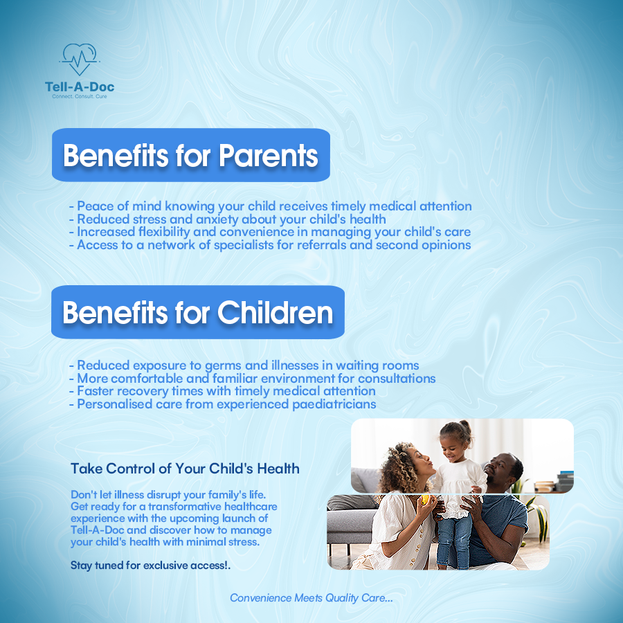 Tell_A_Doc's tweet photo. Prioritize your child's health with Tell-A-Doc! 📌📌
Our platform streamlines records, reminders & resources, giving you more time for love, laughter & adventure 🥳
Tell-A-Doc🩺,we connect, you consult, they cure ❤️
#Nigerians
#Johannesburg
#Yahaya Bello
#TellADoc
#telemedicine https://t.co/7vAZKDt7Va