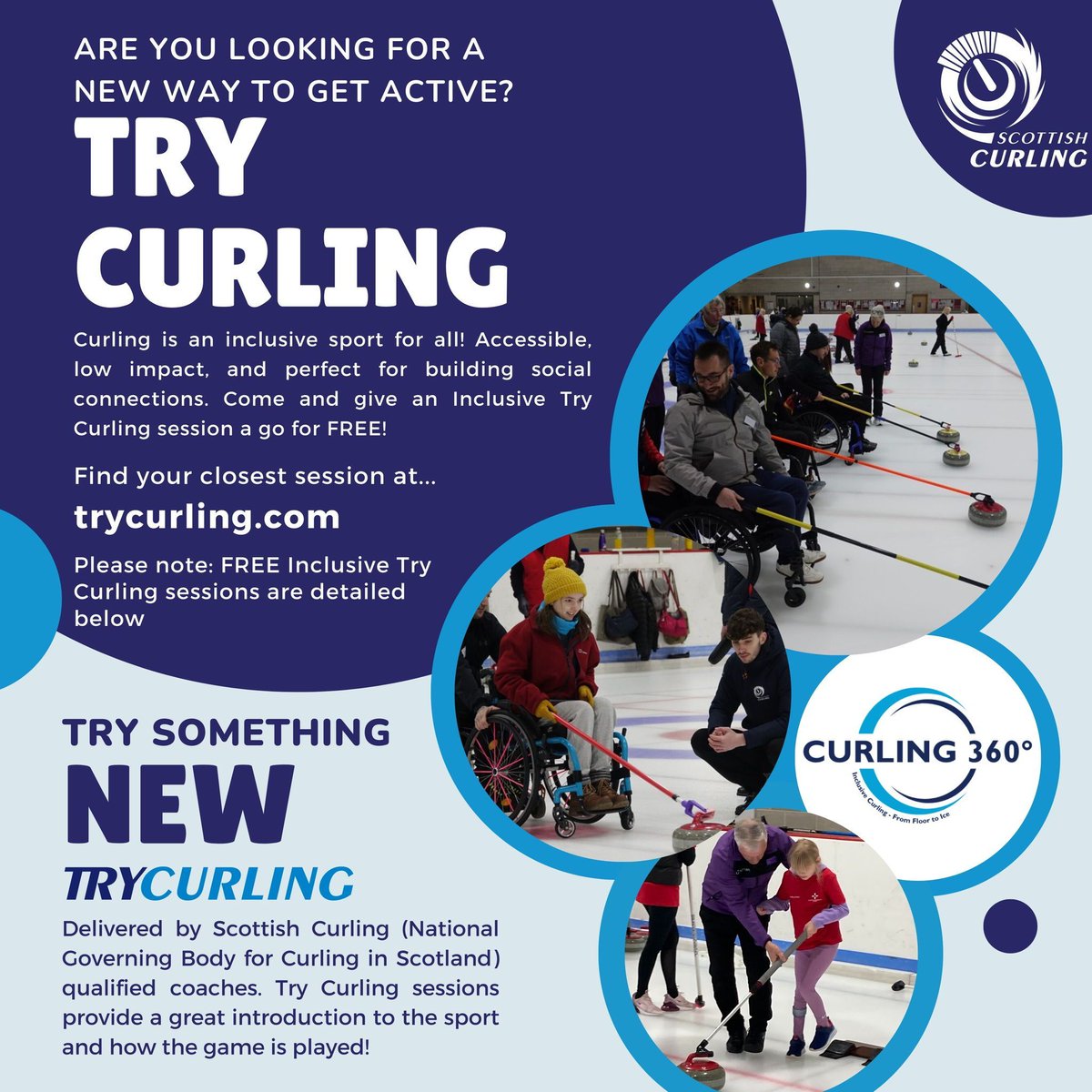 🚨 COMING SOON! 🚨 Our series of Inclusive Try Curling Sessions are fast ...