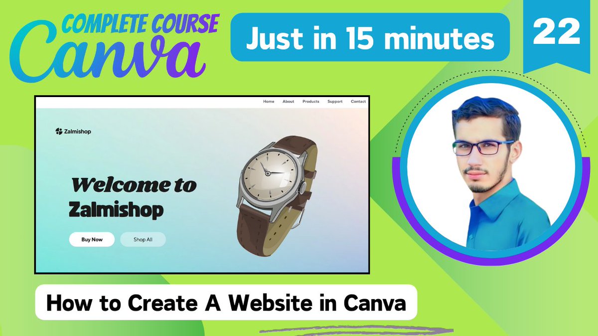 pktutorials786's tweet image. 🎥 New Video Alert! 🚀

Ever wanted to create a website in Canva? Now you can! Check out our latest tutorial: &quot;How to Create A Website in Canva | Canva Complete Course (Part - 22)&quot;. 🌐🎨

📺 Watch here: youtu.be/csLCJlqj7Cg
#Canva #PKTutorials #WebsiteDesign #GraphicDesign