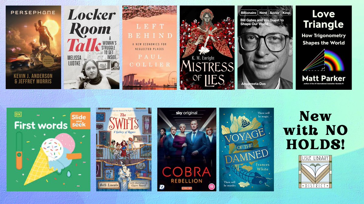 Lisle Library Dist. (@lislelibrary) on Twitter photo These #NewReleases have no holds and are on our shelves (as of this posting)! See the whole list of new releases to place a hold: buff.ly/4dWnS0H. #Libraries @MelissaLudtke @KM_Enright <a href="/thewritinghippo/">Jesse Q. Sutanto</a> <a href="/standupmaths/">Matt Parker</a> <a href="/Frances_Writes/">Frances White</a> <a href="/LoreleiSavaryn/">Lorelei Savaryn</a> These #NewReleases have no holds and are on our shelves (as of this posting)! See the whole list of new releases to place a hold: buff.ly/4dWnS0H. #Libraries @MelissaLudtke @KM_Enright <a href="/thewritinghippo/">Jesse Q. Sutanto</a> <a href="/standupmaths/">Matt Parker</a> <a href="/Frances_Writes/">Frances White</a> <a href="/LoreleiSavaryn/">Lorelei Savaryn</a>