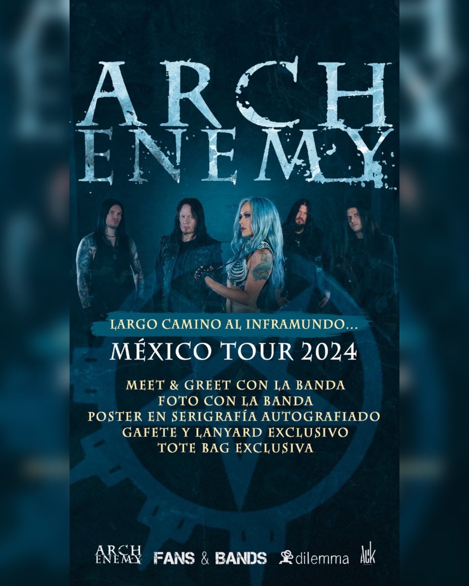 🇲🇽 MEXICO - you asked and we listened! VIP Meet &amp; Greet upgrades for our upcoming tour are now available via fansandbands.org/arch-enemy (🔗 link in bio). See you soon! 🤘🏻

#ARCHENEMY #MEXICO #MEXICOTOUR #LIVE #TOUR #ARCHENEMYLIVE #ONTOUR