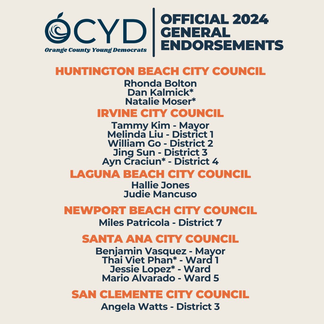 Orange County Young Democrats, CA tweet media