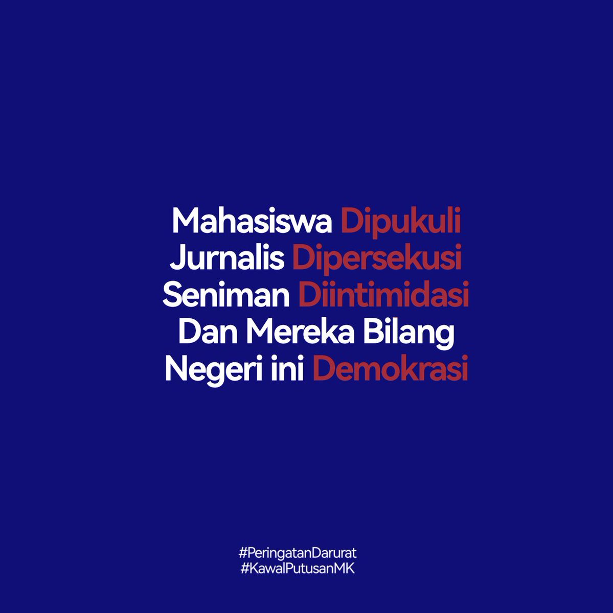 akihikaa_'s tweet image. Stay Safe

#KawalPutusanMK  
#MenjagaPutusanMK
#TolakPilkadaAkal2an 
#TolakPolitikDinasti 
#IndonesiaEmergencyDemocracy