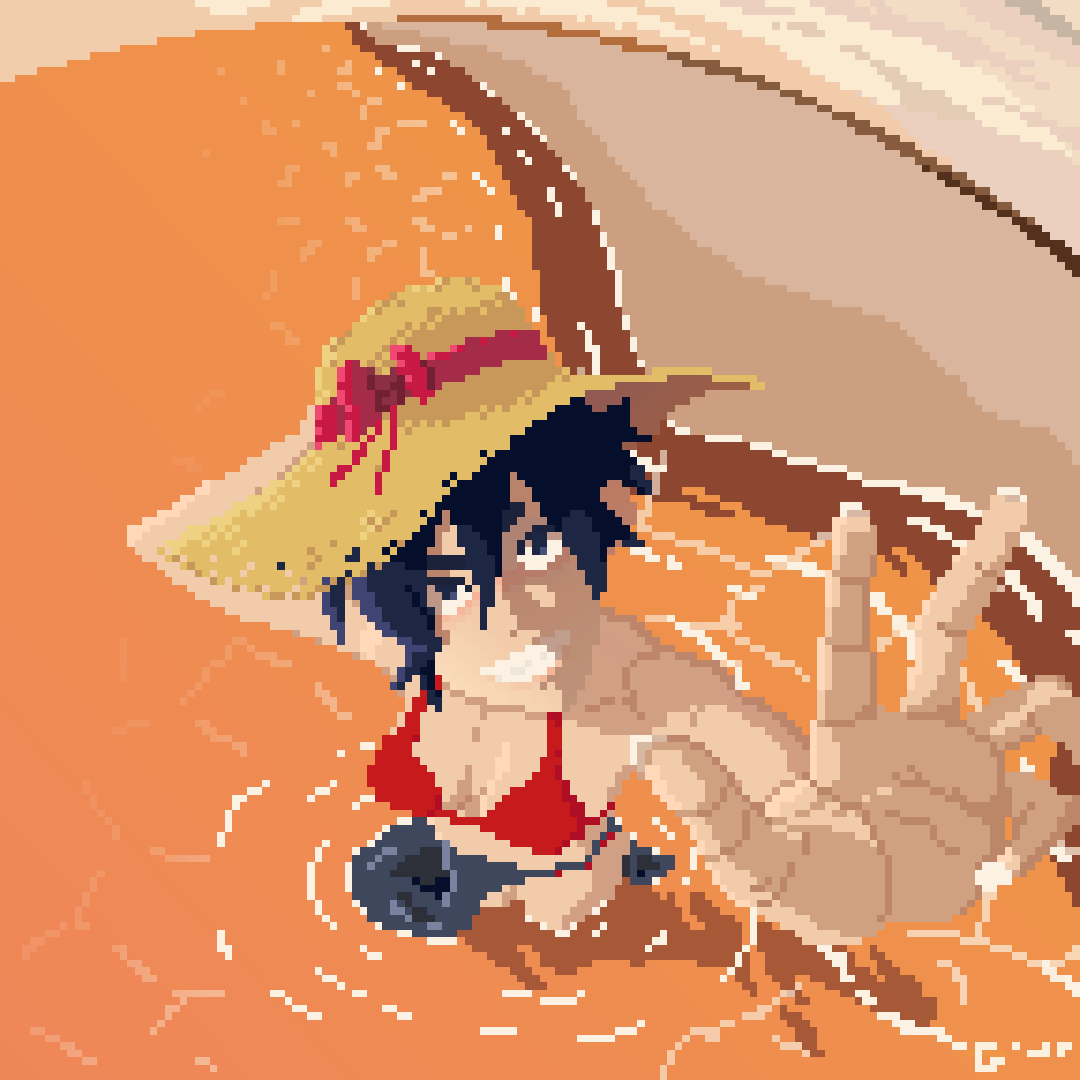 Gerrto12's tweet photo. Ma participation au #DTIYS de @eyrra_art en partenariat avec #xppen 

#eyrraxppenfr #thequestwebtoon 
#pixelart #beach #dusk https://t.co/5tIFdoJ5EU