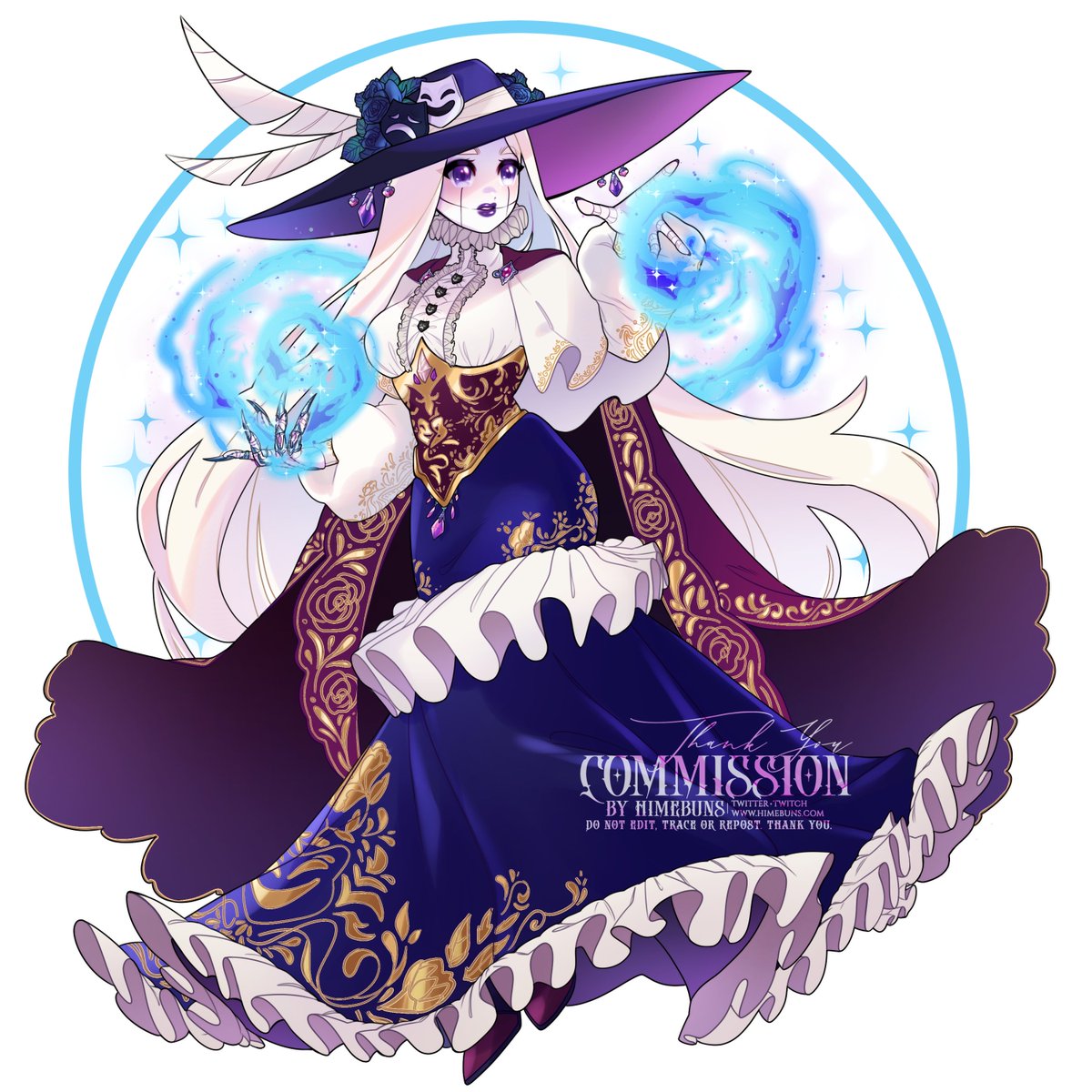 ⛧ C✦mmissi✦n for <a href="/SplendidNorah/">Norah🏳️‍⚧️ Vtuber</a> 

Really want to draw more intricate designs like this in the future! Found myself getting lost in trance while drawing the patterns.  ༉‧₊˚.  
Thank you so much for c✦mmissi✦ning me! 🖤