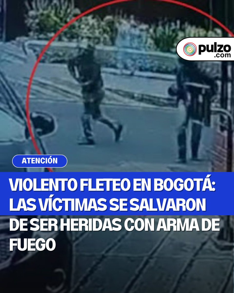 pulzo's tweet photo. #ATENCIÓN | Violento fleteo en Bogotá: las víctimas se salvaron de ser heridas con arma de fuego. https://t.co/DKNiluVTuR https://t.co/g7Bt7HdygM