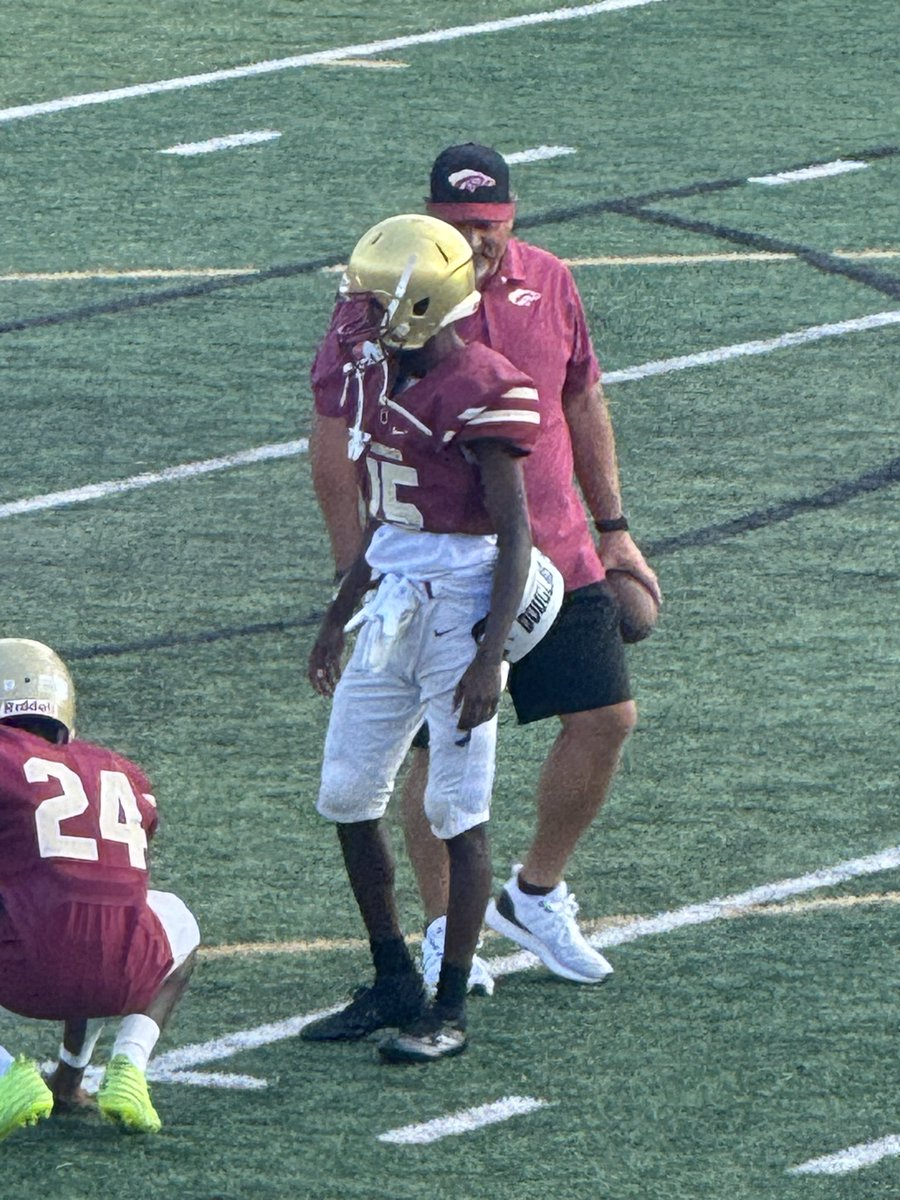 Freshman debut!  Played WR this week.