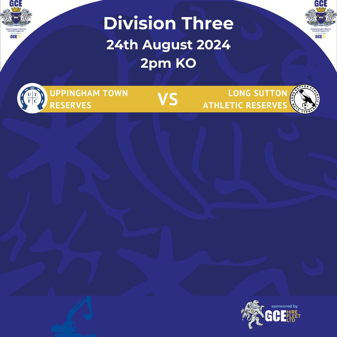 ⚽Division Three Fixtures <a href="/GCEHireFleet/">GCE Hire Fleet Ltd</a>⚽

Make sure to checkout our Division Three Fixtures for tomorrow afternoon🎉 

We wish the best of luck to all teams!🍀