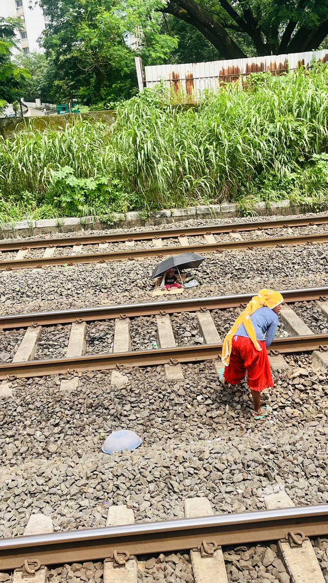 ramniwas229's tweet photo. In the relentless world, where iron meets stone, a mother's love remains unbreakable—she toils with strength forged in hardship, while her child, sheltered under a small umbrella, finds safety in the shadow of her unwavering devotion.
@AshwiniVaishnaw @RailMinIndia Do  needful. https://t.co/Fh6afISZ0A