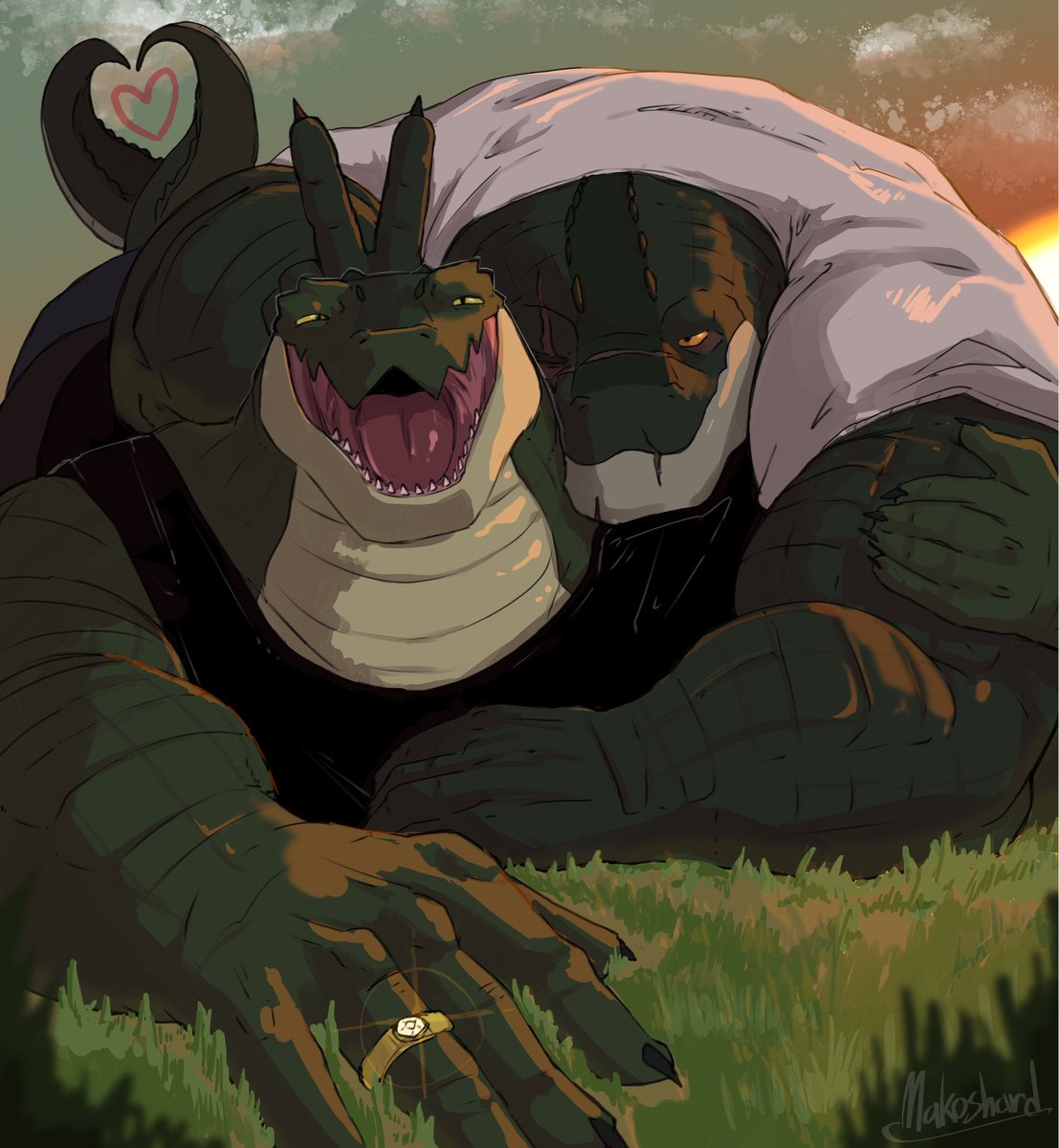 alligator and crocodile that sort of like each other