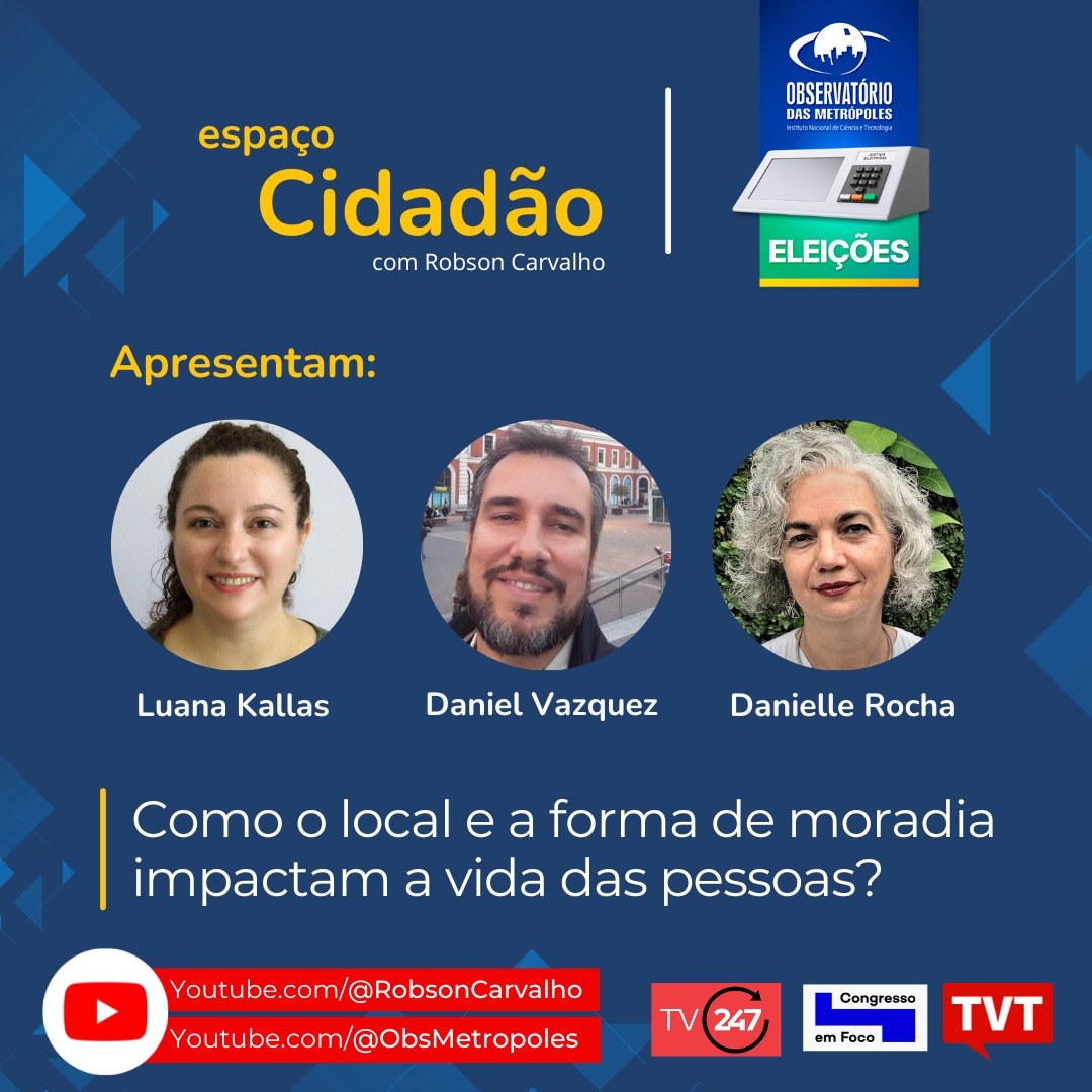 🎙Em entrevista, as pesquisadoras Luana Kallas (UFG) e Danielle de Melo Rocha (UFPE), e o pesquisador Daniel Vazquez (UNIFESP) falaram sobre o impacto do local e da forma da moradia com o cientista político <a href="/robsoncidadao/">Robson Carvalho</a> . ✅Confira: youtu.be/GGSPiO33wug?fe…