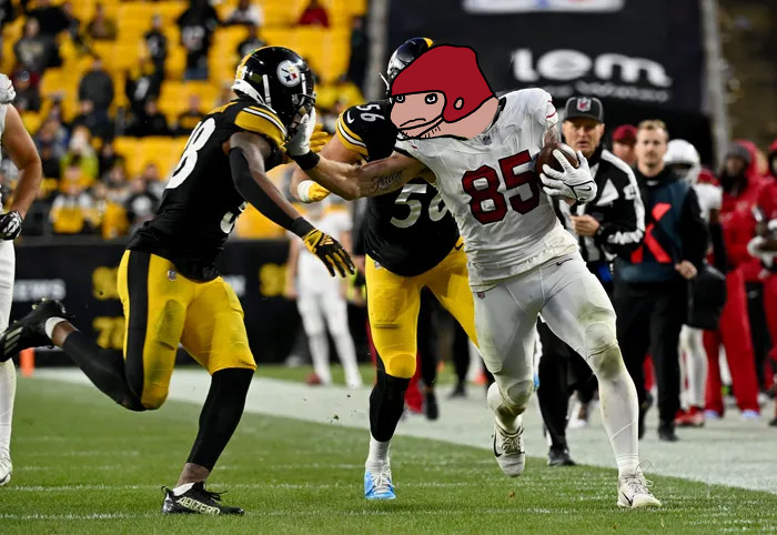MemecoinLeague's tweet photo. Get ready for π Troy McBeard to light it up in 2024! ESPN projects 85 receptions, 883 yards & 5 TDs! πͺ Quote: "Potential top-10 TE, ready to dominate" - FantasyPros #TM85 #FantasyFootball ππ https://t.co/mh33tiETnC