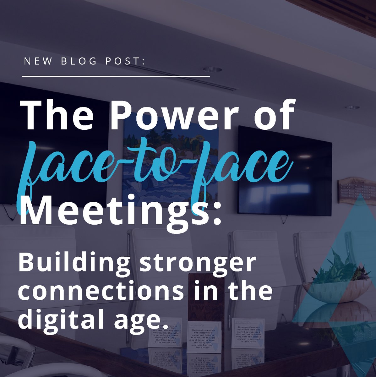 New blog post up on the power of face-to-face meetings in a world of Zoom and Teams. Check it out and let us know if you agree on the importance of continuing to conduct business in person these days:

launchkawartha.ca/blog/the-power…

#TeamKawarthaLakes #blogpost #meetings