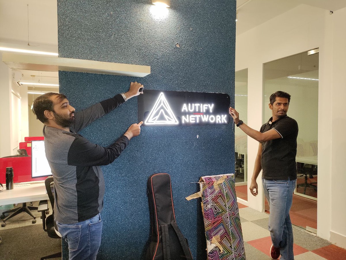 autifynetwork's tweet image. Our Neon Sign is in place, and we’re glowing! ✨ 

Now you can see our big ideas from space! 🛰️ 

#AutifyNetworkHQ