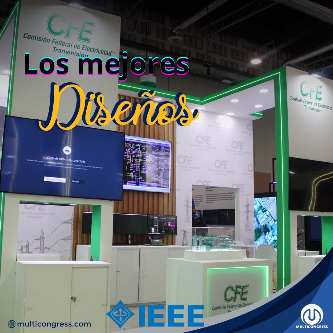 multicongress's tweet photo. #Multicongress | Nuestra participación en #IEEE 2024, de la mano de nuestros amigos de #cfetransmision, a quienes le ayudamos diseñando y dando vida a este stand personalizado específicamente para resaltar su grandeza. https://t.co/6VbeLxvlZ3