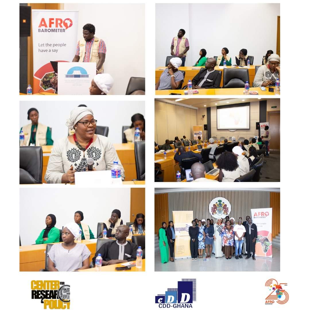 When #Ghana meets #Gambia 
we cheer. Thank you <a href="/maameakuatwum/">maame akua amoah twum</a> <a href="/afrobarometer/">Afrobarometer</a>' comms Guru always supporting the team and empowering the girls. Well done <a href="/CRPDgm/">Center for Research and Policy Development</a> team for the timely and outstanding data.