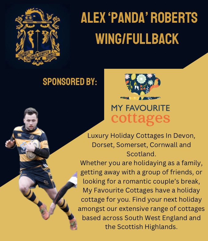 Old Colstonians RFC (@oc_rfc) on Twitter photo 🔷🔶 Player Sponsorship 🔶🔷
Thank you to <a href="/MyFavCottages/">My Favourite Cottages</a> for sponsoring Alex Roberts for the 2024/25 season. 🔷🔶 Player Sponsorship 🔶🔷
Thank you to <a href="/MyFavCottages/">My Favourite Cottages</a> for sponsoring Alex Roberts for the 2024/25 season.