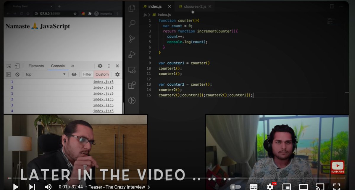 PankajJosh25635's tweet image. Day6 of #20dayofcode
Today I learned These
✅ Interview Question of closure, data hiding , Garbage collector.
✅ Learned about #object and #stringmethod
#js #webdeveloper #fullstack